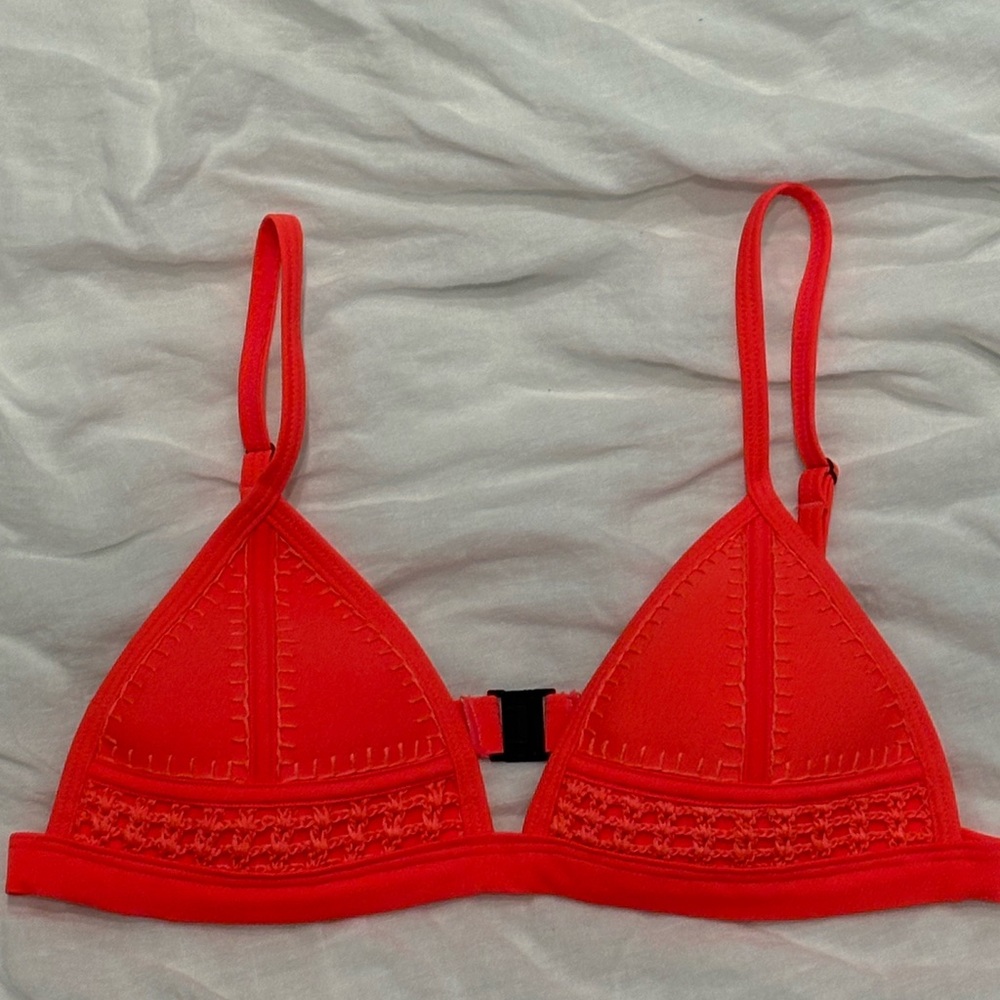 TRIANGL bright orange bikini top